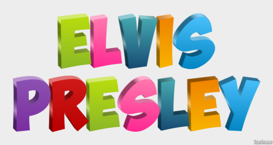 Elvis Presley Text Effect
