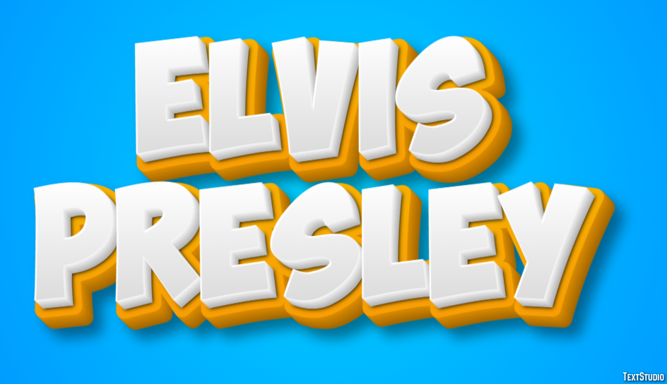 Elvis Presley Efeito de texto