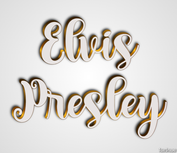 Elvis Presley Efeito de texto