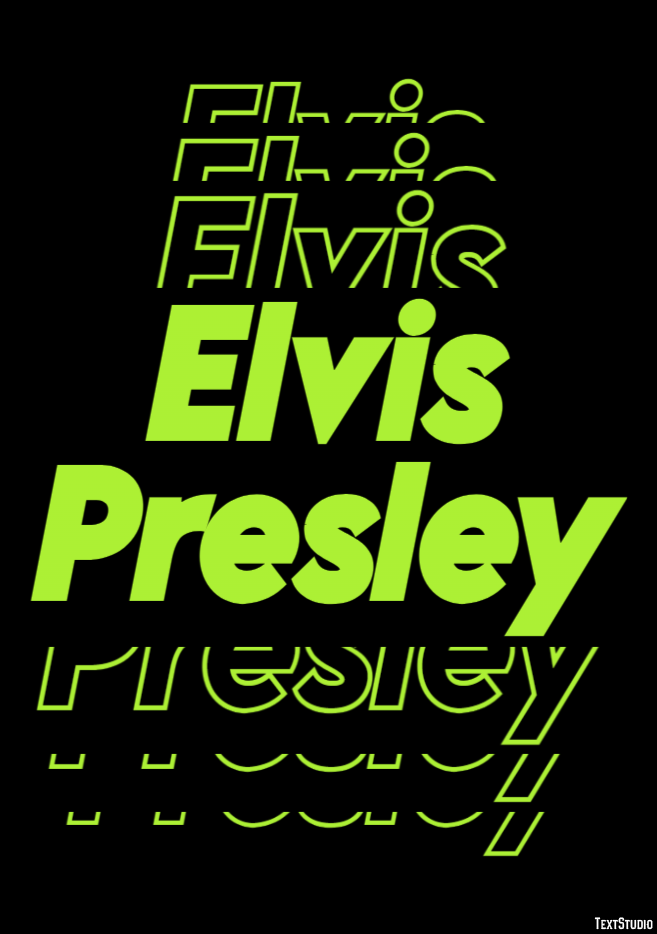 Elvis Presley Text Effect