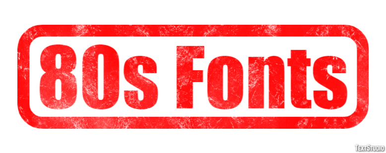 80s Fonts Text Effect