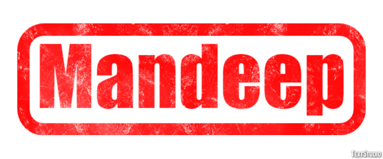Mandeep Text effect