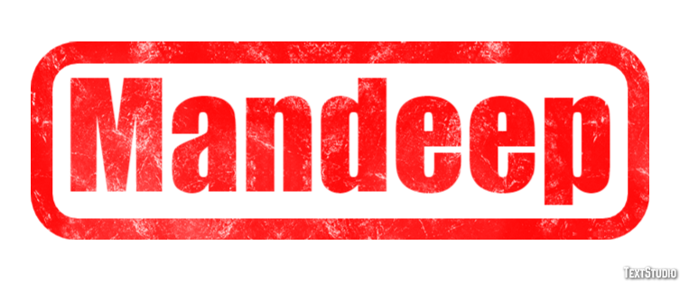 Mandeep Text Effect