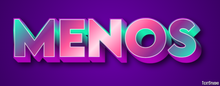 Menos Efeito de texto