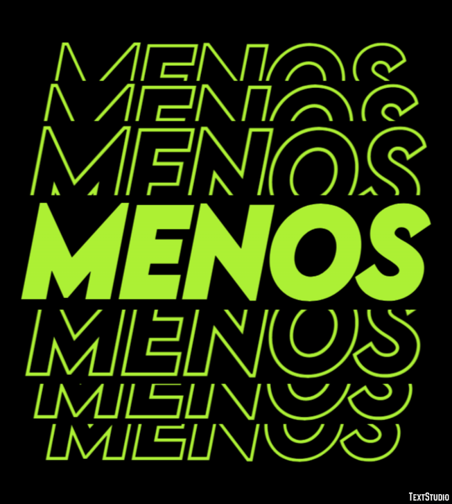 Menos Efeito do texto