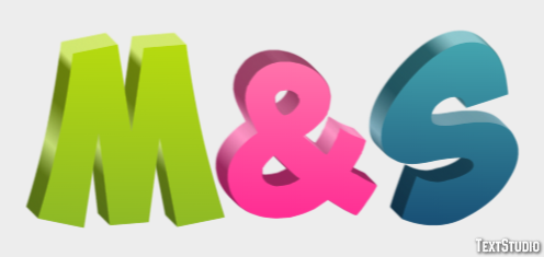 M&s Tekst effect