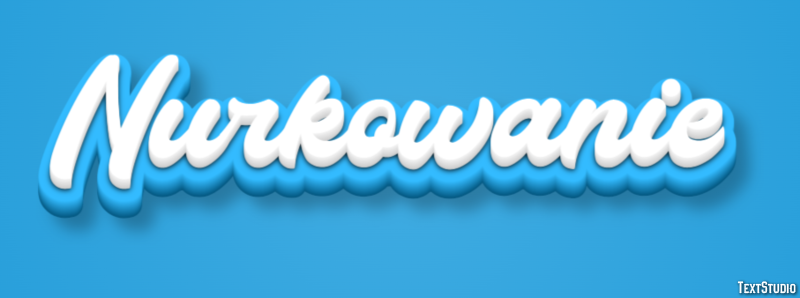 Nurkowanie Efekt tekstowy