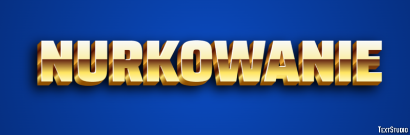 Nurkowanie Efekt tekstowy