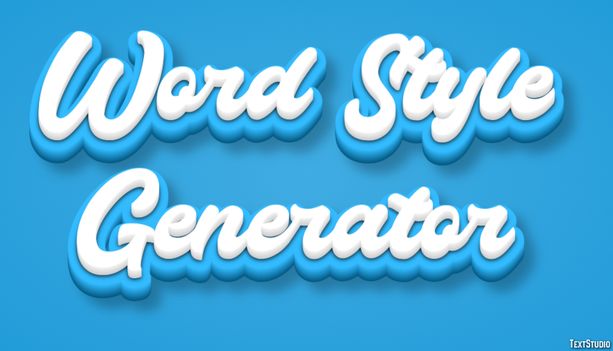 Word Style Generator Effetto testo