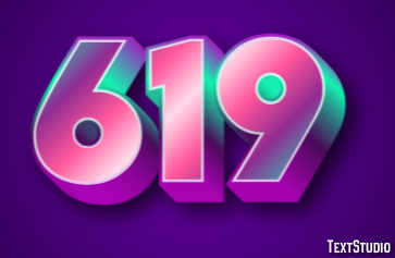 619 Efeito de texto
