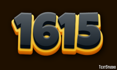 1615 Text Effect