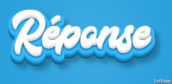 Réponse Text Effect
