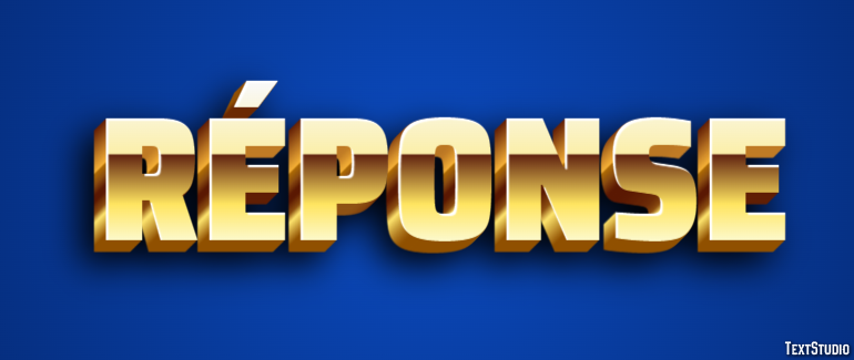Réponse テキスト効果
