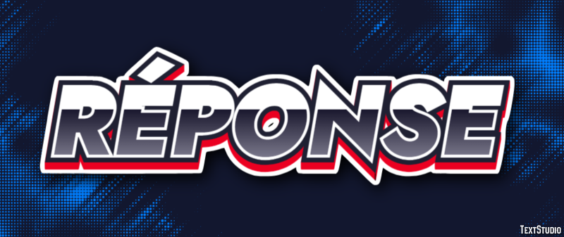 Réponse Text Effect