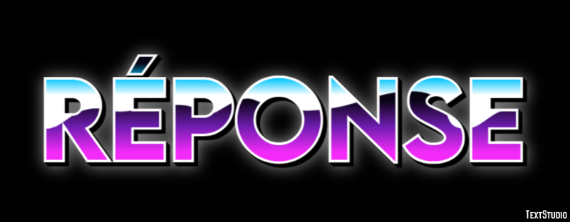 Réponse Text Effect