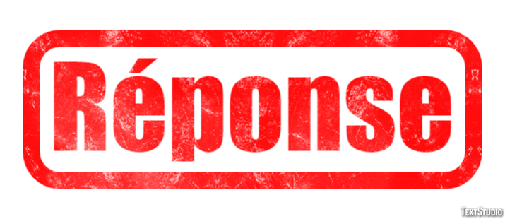 Réponse Text Effect