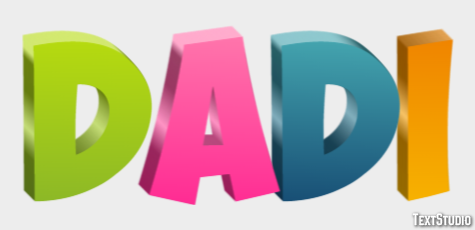 Dadi Effet de texte