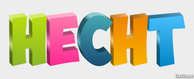 Hecht Texteffekt