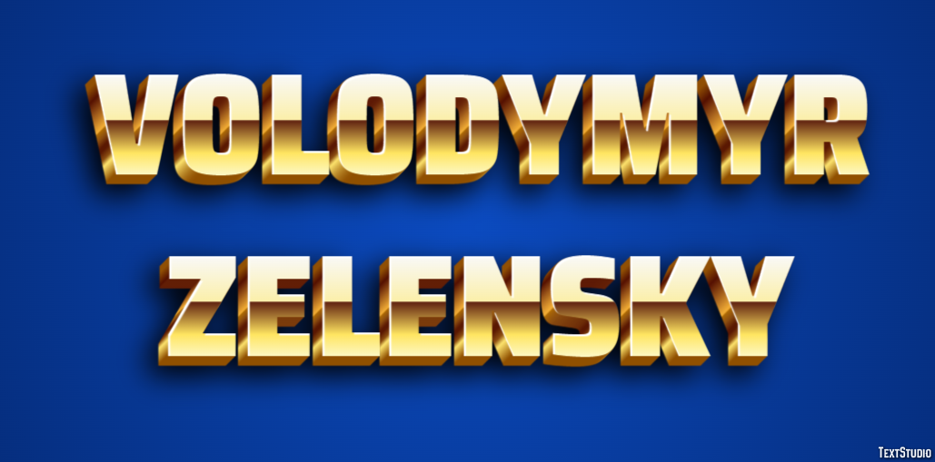 Volodymyr Zelensky テキスト効果