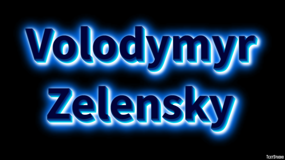 Volodymyr Zelensky Text Effect