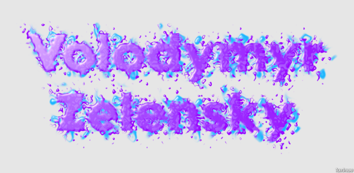 Volodymyr Zelensky Text Effect