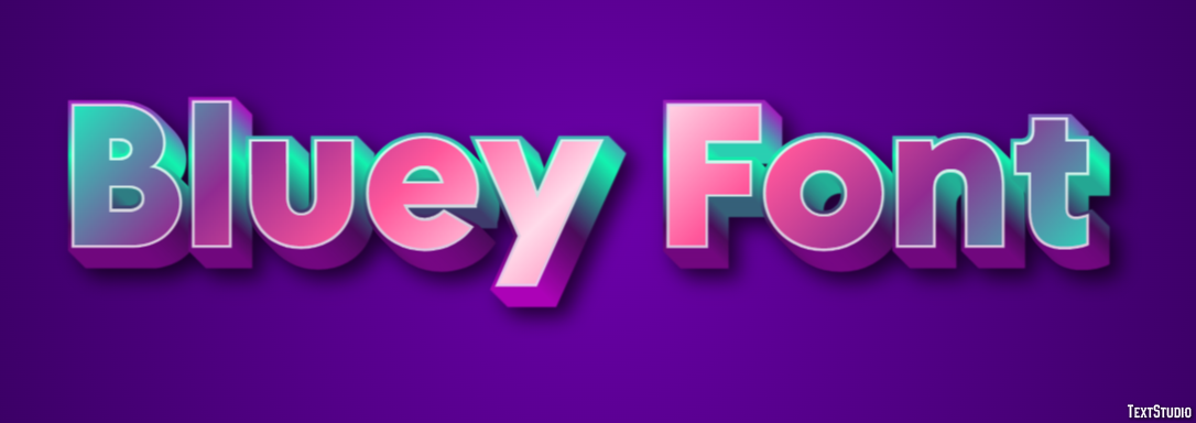 Bluey Font Efekt tekstowy