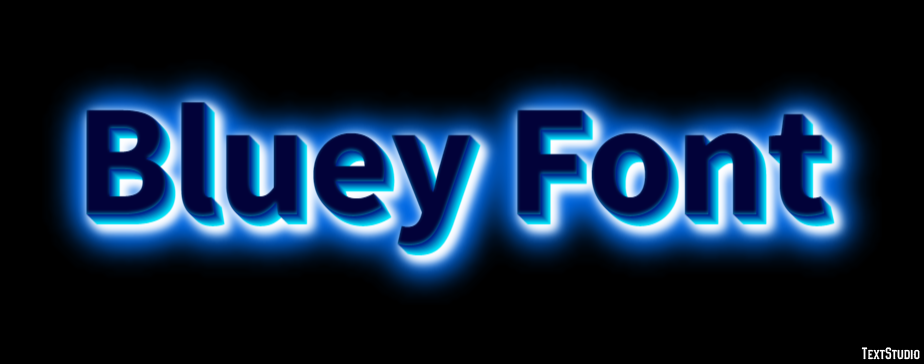 Bluey Font テキスト効果