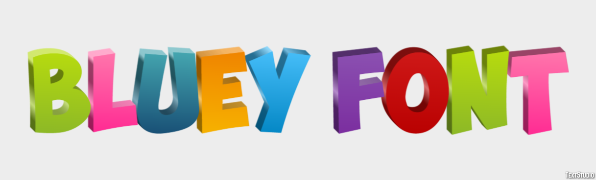 Bluey Font Metin Efekti