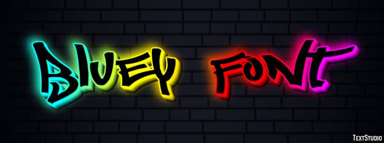 Bluey Font Efekt tekstowy