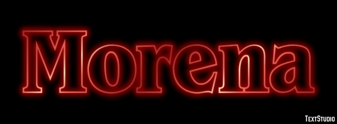Morena Efeito de texto