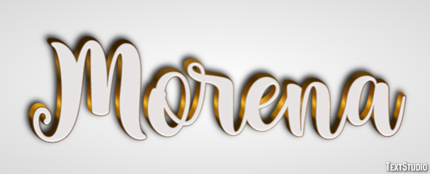 Morena Efeito de texto