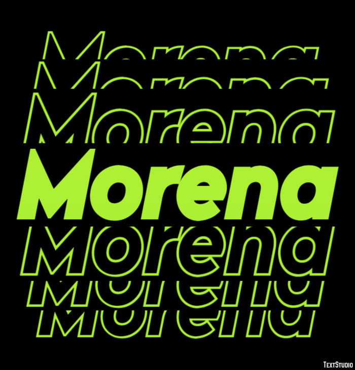 Morena Efeito de texto