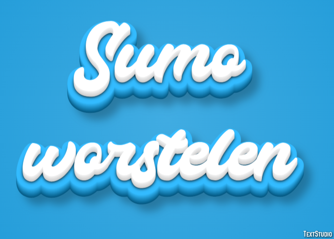 Sumo worstelen Tekst effect