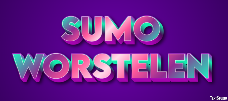 Sumo worstelen Tekst effect
