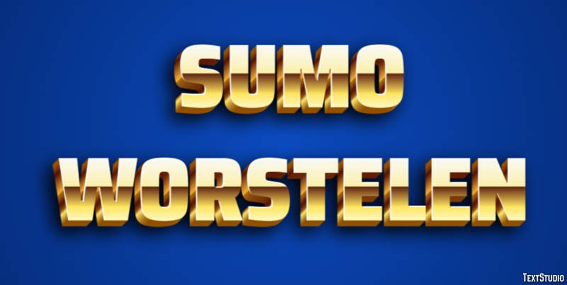 Sumo worstelen Tekst effect