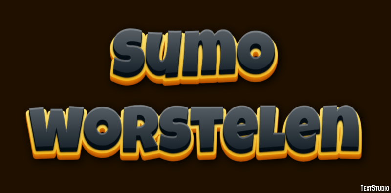 Sumo worstelen Tekst effect