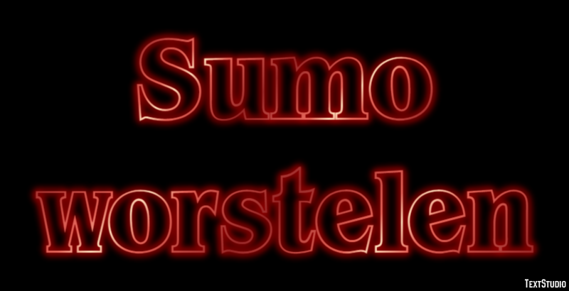 Sumo worstelen Tekst effect