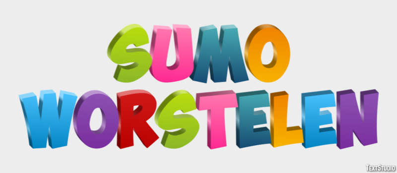 Sumo worstelen Tekst effect