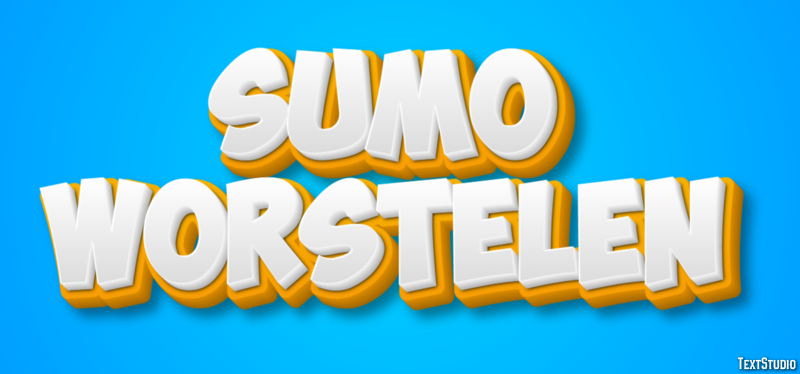 Sumo worstelen Tekst effect