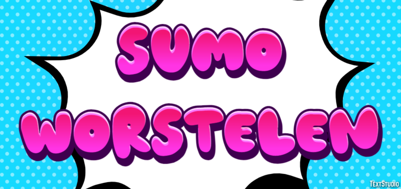 Sumo worstelen Tekst effect