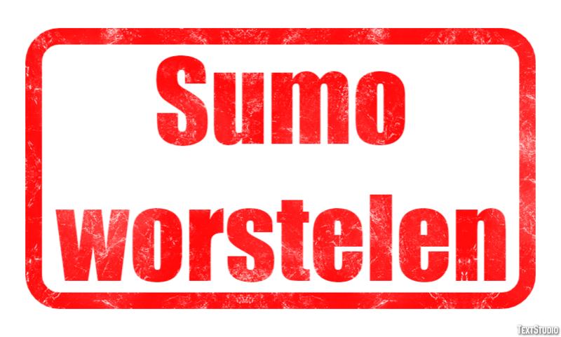 Sumo worstelen Tekst effect