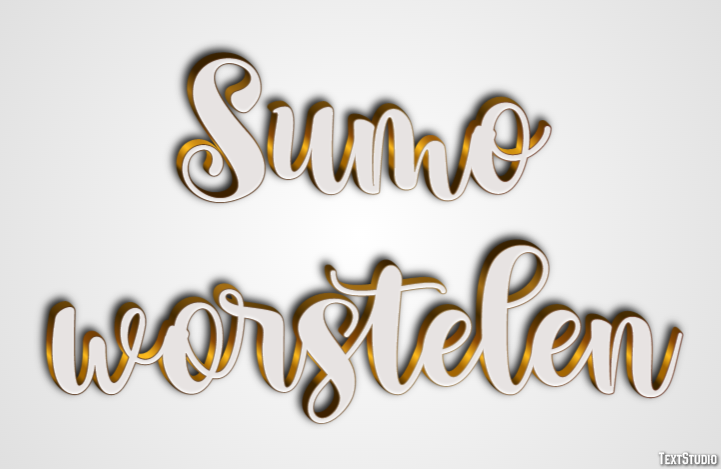 Sumo worstelen Tekst effect