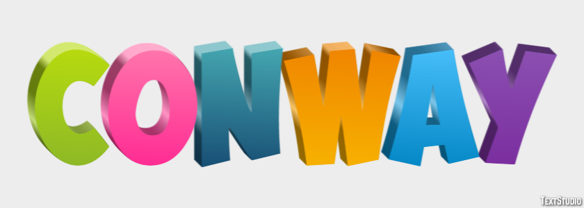 Conway Text effect