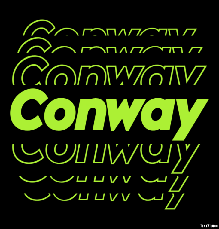 Conway Text effect