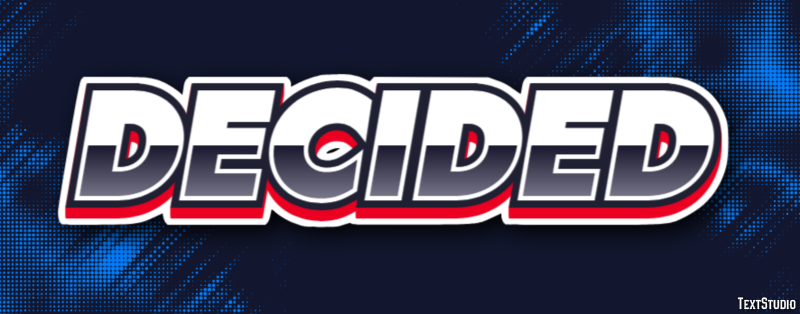 Decided Text Effect