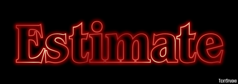 Estimate Text effect