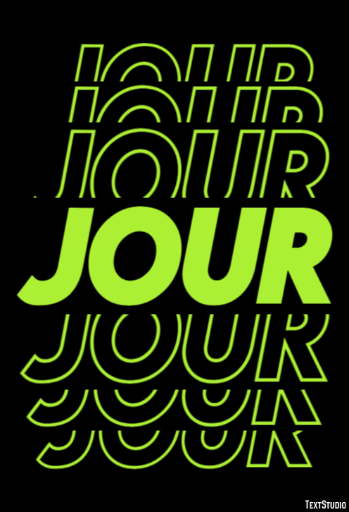 Jour Effet de Texte