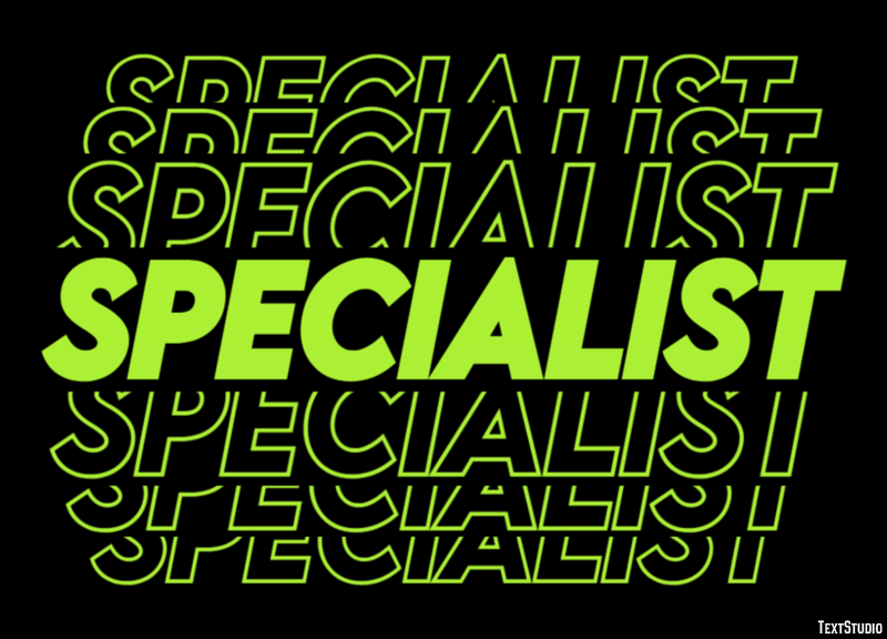 Specialist Text Effect