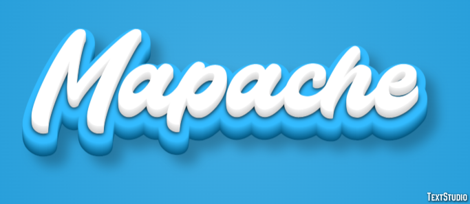 Mapache Efecto de Texto