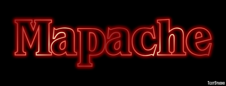 Mapache Efecto de Texto